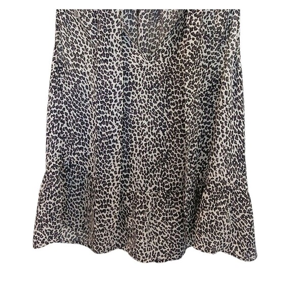 Joie Estero 100% Silk Tank Caviar Animal Print Tie Neck Size Small Top - Picture 6 of 12